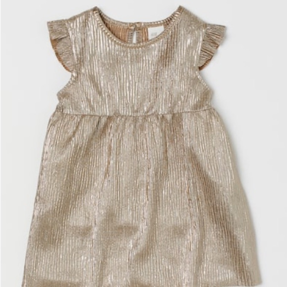 H&M Shimmering Dress - Gold